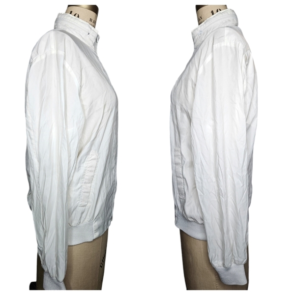 Vintage Lacoste | Albino Gator Logo | Nylon | Windbreaker | White | 90s Vtg - Picture 6 of 16